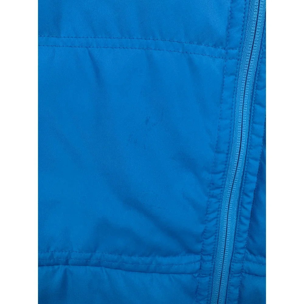 Nike Golf Puffer Vest Mens Large Blue Full Zip Insulated Sleeveless Jacket 0412